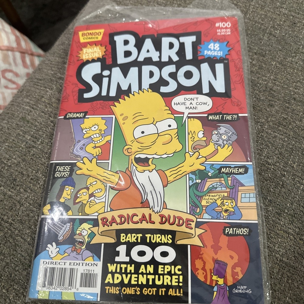 BART SIMPSON #100 BONGO 2016 GIANT 48 PG FINAL ISSUE Comic